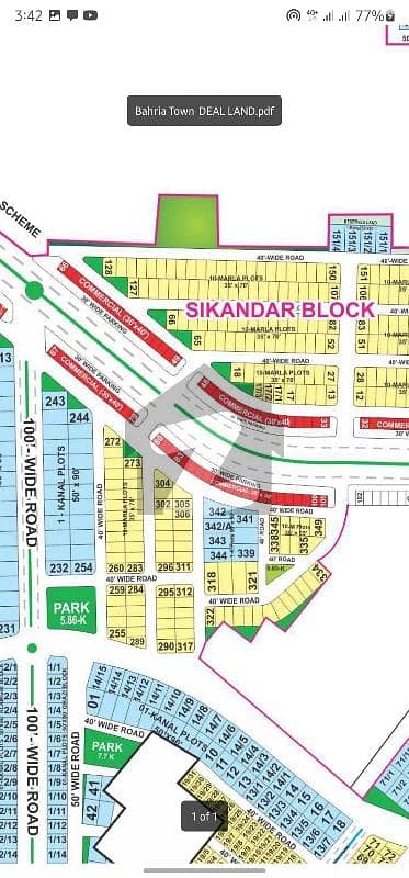 11 Marla Residential Plot For Sale In Sikander Block