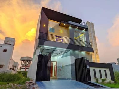 5 Marla Brand New Ultra Modern Design House For Sale On 40 Feet Road Near To Park