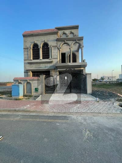 Grey Structure 5 Marla Spanish House For Sale In Ghaznavi Extension Block Sector F Bahria Town Lahore