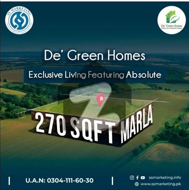 10 Marla Residential Plot In De Green Homes Is Available