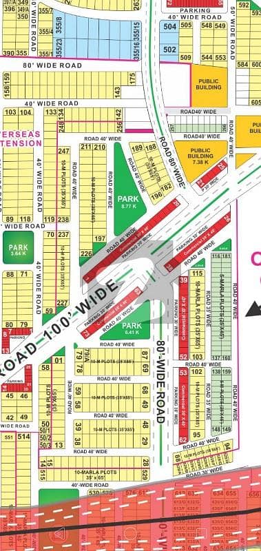 5 Marla Commercial Plot For Sale 3 Side Open +Corner 100 Feet Road In Bahria Town Lahore