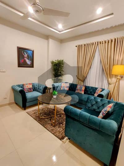 One Bedroom Luxury Furnished Apartment Available For Rent Brand New Building And Apartment 2 Left Available Electricity Backup Save mart Mosque Food Street All Facilities Available Near Building