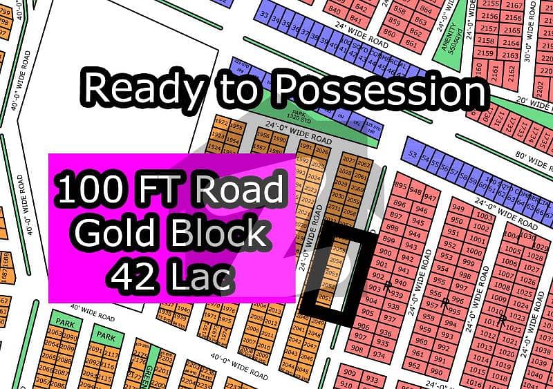 L - (100 FT Main Road + Gold Block) North Town Residency Phase - 01 (Surjani)
