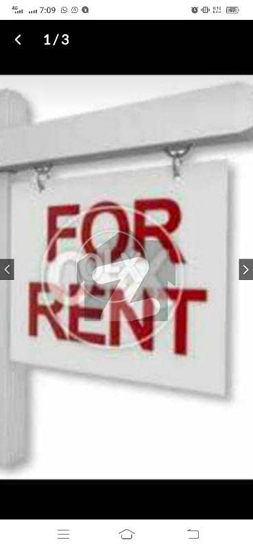 flat for rent in samama corner 3rd Floor with lift Naer mama chay wala