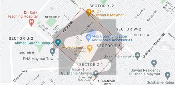 Prime 400 Sq Yds Transfer Plot in Gulshan-e-Maymar Sector Z-6