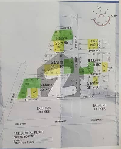 5 marla plot for sale in gulraiz phase 4