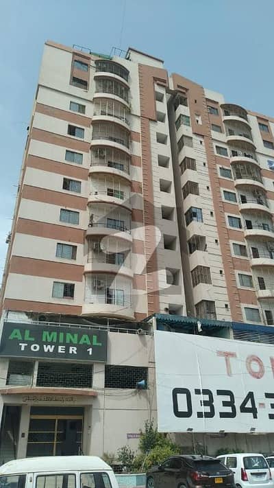 ال مینال ٹاور گلستانِِ جوہر ۔ بلاک 3,گلستانِ جوہر,کراچی میں 2 کمروں کا 5 مرلہ فلیٹ 1.65 کروڑ میں برائے فروخت۔