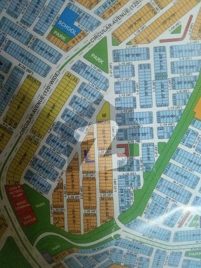 Invester Price, On Main road+ 2.5 Marla Extra Land , Near to Park, Sunface, Ready For Cunstuction, Solid, level, Highted 7 Marla Plot in L Block
