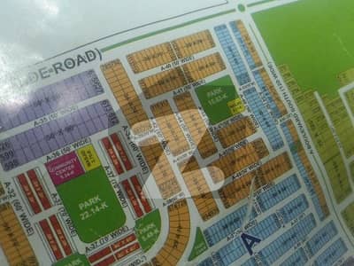 Invester Price, Park Face, Sunface, Near to Main Boulevard Road, Ready For Cunstuction, Solid, level, Highted, 10 Marla Plot For Sale in A Block