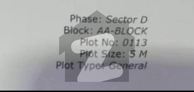 5 Marla Builder Location Plot Investor Rate in Bahria Town Lahore