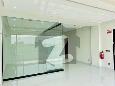 4 Marla 1st Floor with Glass Cabin available for rent in dha Phase 6 Main boulevard.