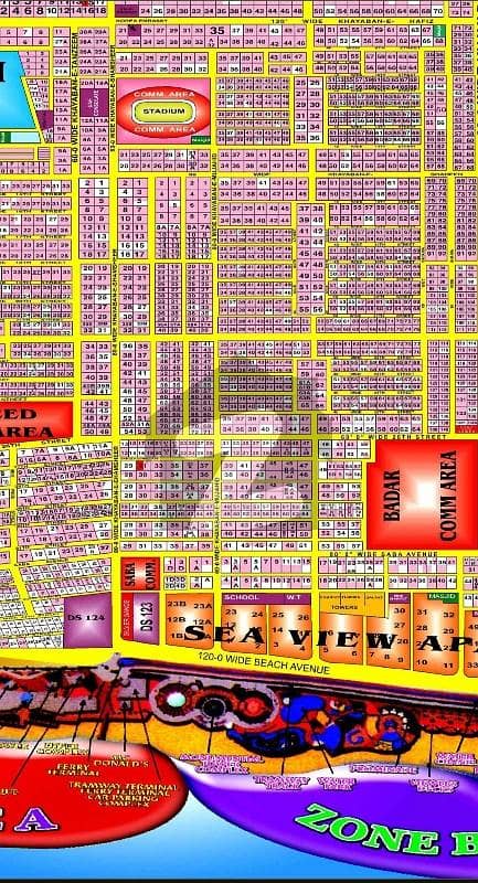 Plot For Sale 670 yard 30 street of Khayabane shamshir DHA Phase 5 Karachi Pakistan