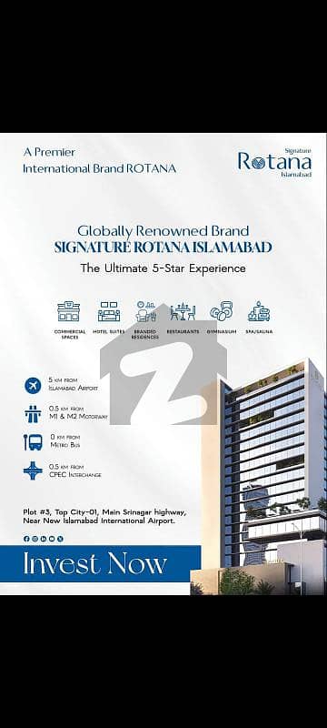 Signature Rotana Hotel Islamabad Hotel Suite And Luxury Apartments Are Available For Sale