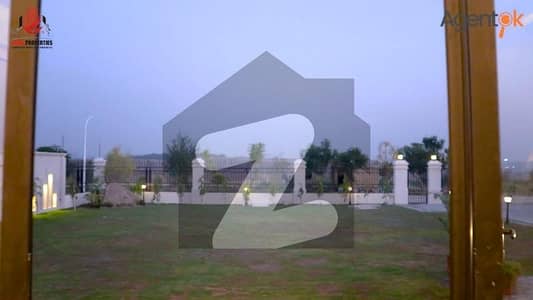 Gulberg Greens 4 Kanal Farmhouse Plot With Boundary wall in D block For sale