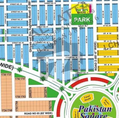 5 Marla Unique Location Plot Pair Available For Sale Near Pakistan Square
