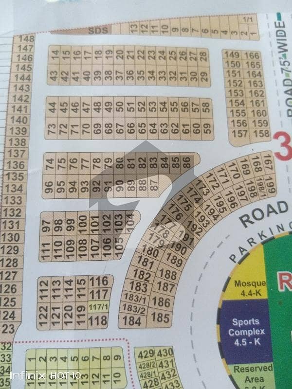 DHA Rahbar Sector-3 Block A corner plot with excess land paid best option for construct a house possession area with All dues clear