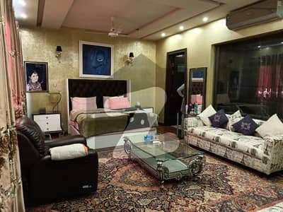 D H A Lahore 1 Kanal Mazher Munir Design House Fully Furnished With Full Basement With 100% Original Pics Available For Rent