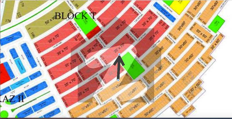 10 Marla Park Facing Plot For Sale In T Block Gulberg Residencia