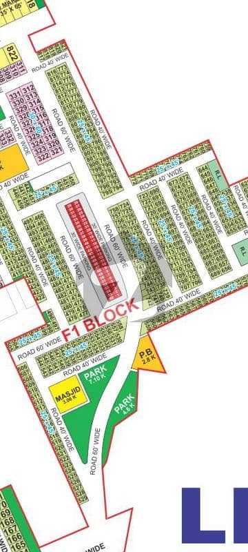 5 MARLA PLOT FOR SALE IN BAHRIA ORCHARD PH. 2 F1 BLOCK
