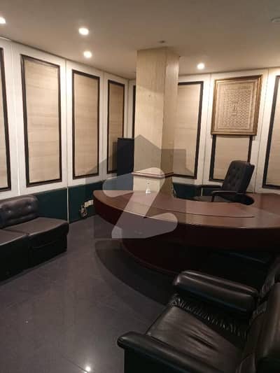Gulberg 980 sqft fully furnished office at main Boulevard is available for rent.