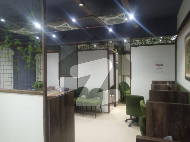 800 sq ft Full furnished office available near main Shahrah e faisal 24/7 building