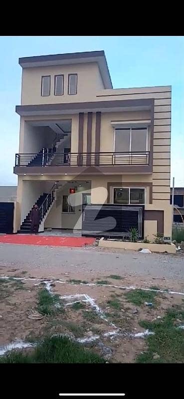 5 Marla double story double unit brand new house available for sale in caltex road Rawalpindi.