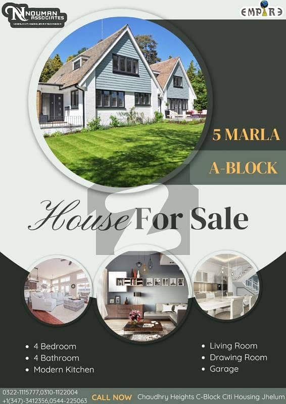 5 Marla Beautiful House for sale in Citi Housing Scheme