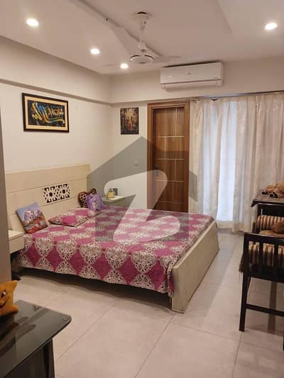 Fully Furnished 1695 Sq. Ft 3-Bed Flat For Sale in The Galleria Apartments Sector-H Bahria Enclave Islamabad