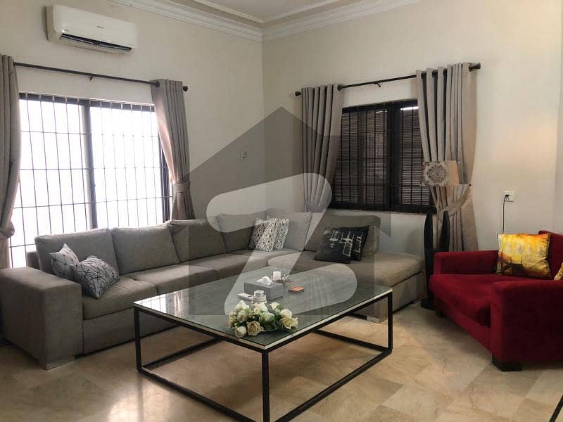 Fully Furnished Ground 3 Bedroom Portion Well Maintained Ground Floor Out Class Furniture Every Thing Separate Only For Foreigner DHA Phase 6.