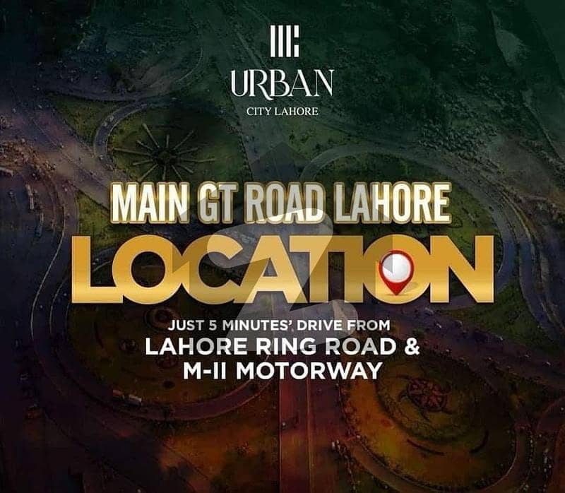 05 Marla Plot File For Sale In Urban City Lahore (City Venture Block) Main GT Road Lahore.