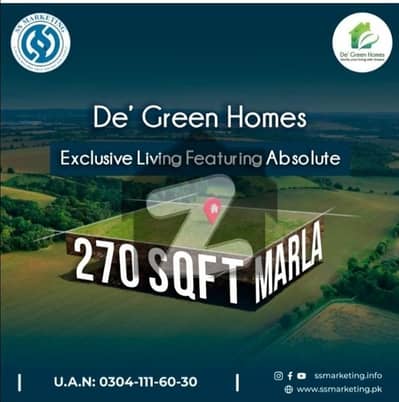 Centrally Located Residential Plot In De Green Homes Is Available For sale