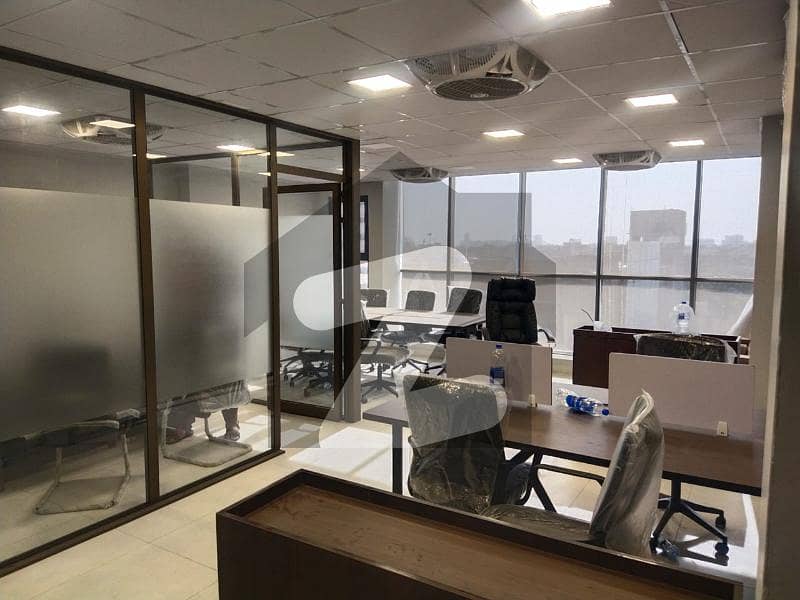775 Sq Ft BRAND NEW BUILDING semi furnished office is available near Shahra e Faisal 24/7 Building