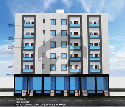 FRESH BOOKING IN PENANSULA COMMERCIAL PHASE 08 DHA KARACHI