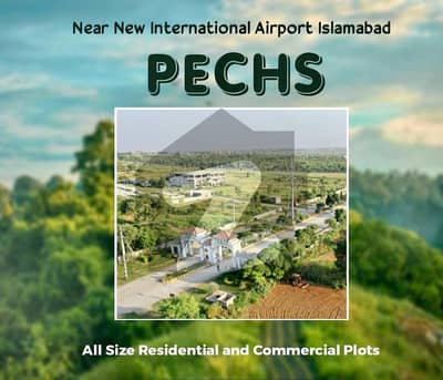 12 marla residential plot available in PECHS near Mumtaz City new airport Islamabad