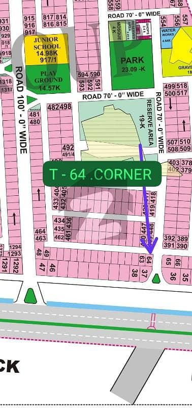 Facing Corner Main Of Back Sial Estate Offers T-64 Double Digit Top Location Plot For Sale