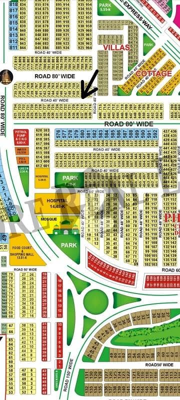 10 Marla plot on Ideal location Central District Bahria orchard