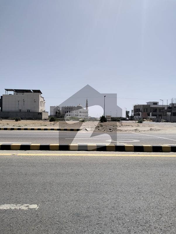 500 SQYDS West Open plot for sale on Beach Street, Zone-C, Phase-8, DHA Karachi