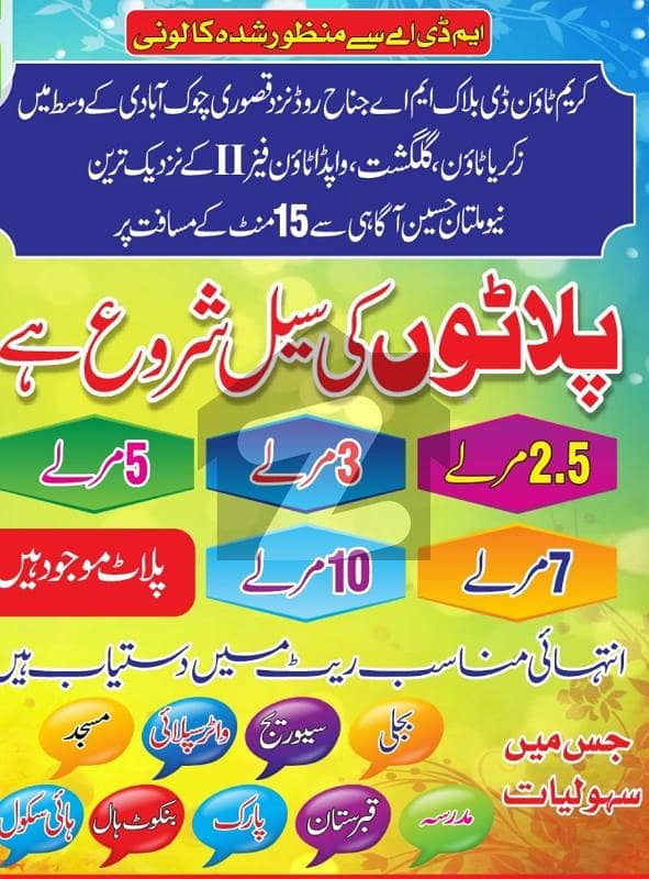 Karim Town Multan residential plots for sale near MA Jinnah road, Kasuri Chowk, wapda town phase 2,Zikriya town and gulgasht town, New Multan Hussain agahi Karim Town Multan residential plots for sale near MA Jinnah road, Kasuri Chowk, wapda town phase 2,Zikriya town and gulgasht town, New Multan Hussain agahi