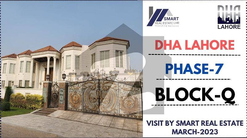 "Artistry and Prestige Combined: 1-Kanal Plot with Concierge Services in DHA Phase 7 (Block -Q)!"