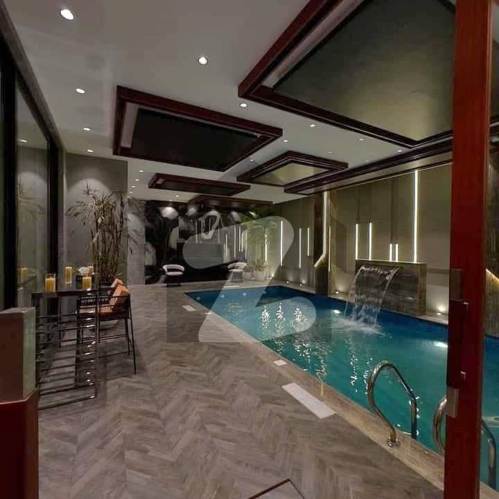 Swimming Pool 10 Marla Modern Design House For Rent In DHA Phase 5 Block-D Lahore.