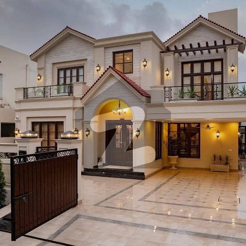 Fully Furnished 1 Kanal Full Basement Brand New Ultra Spanish Design Bungalow With Swimming Pool Lift Also Installed For Sale