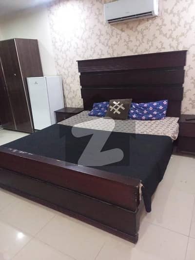 studio fully furnished apartment for Rent nishtar Heights Bahria Town Lahore, , 1 ton AC new fridge LED oven washing machine sofa comfort