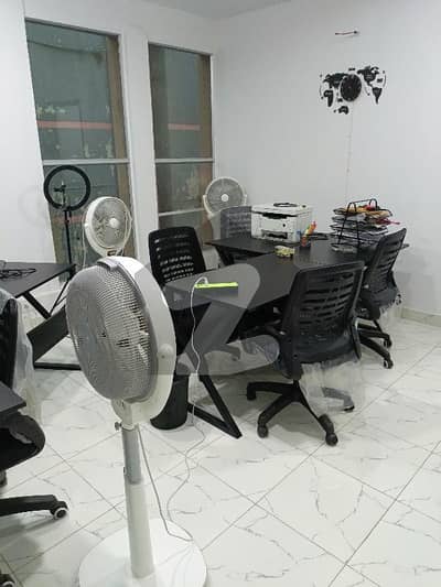 furnished office space on rent at main Bahadurabad