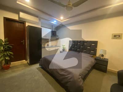 Studio Fully Furnished Apartment Available For Rent In Gulberg Greens Islamabad.