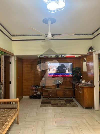 Fully Furnished APARTMENT FOR SALE Zamzama COMMERCIAL 950 SQFT 2 BED DD FULLY RENOVATED 2ND FLOOR GOOD LOCATION PHASE 5 DEMAND :1.45