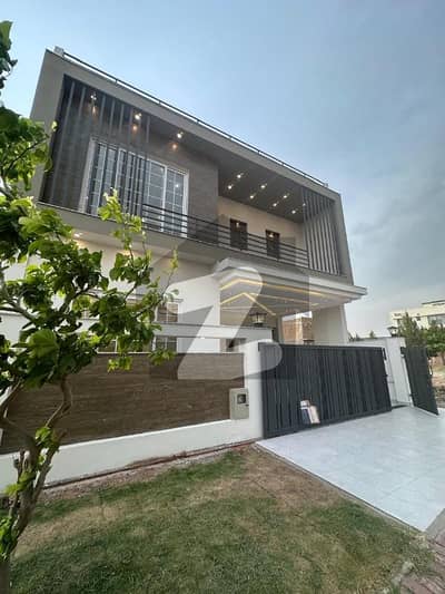 Beautiful 8 Marla Brand New House Available For Sale Front View Open With Green Patch