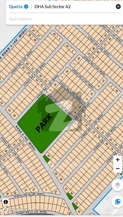 Dha Quetta A2 facing park 2 kanal pair plot in just very reasonable price 9500000