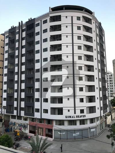 2 Bed DD On 1300 Sq. Ft, Flat For Sale In Brand New Project "Komal Heaven" Located At "Gulistan. E. Jauhar", Block-2, Near To Main University Road