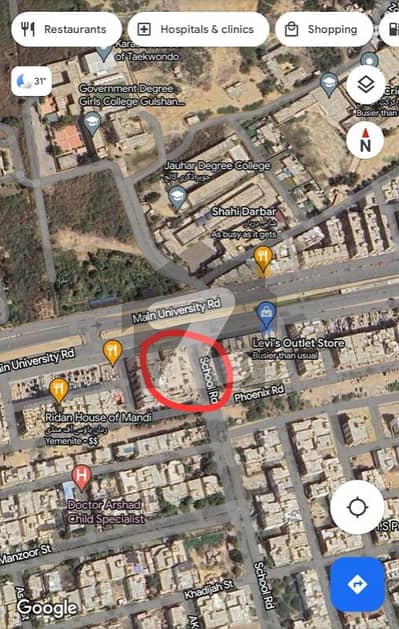 گلستانِِ جوہر ۔ بلاک 3 گلستانِ جوہر,کراچی میں 2 کنال کمرشل پلاٹ 22.0 کروڑ میں برائے فروخت۔
