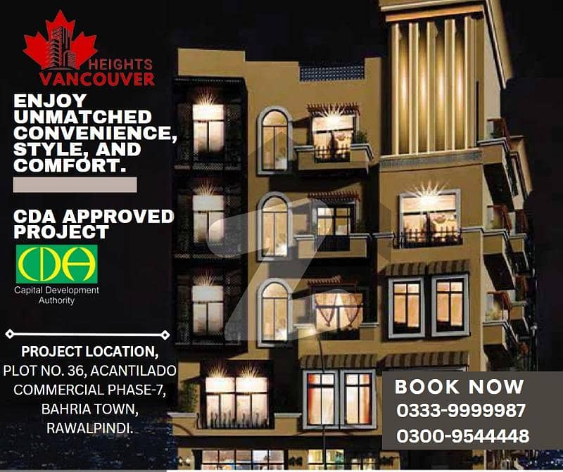 1 Bed Apartment For Sale On Ground Floor In Bahria Phase 7 Acantilado Commercial Rawalpindi